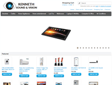 Tablet Screenshot of kennethsoundvision.com